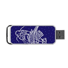 Pisces Zodiac Star Portable Usb Flash (two Sides) by Mariart