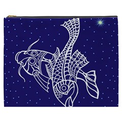 Pisces Zodiac Star Cosmetic Bag (xxxl)  by Mariart