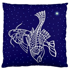 Pisces Zodiac Star Standard Flano Cushion Case (two Sides) by Mariart