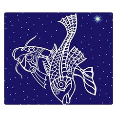 Pisces Zodiac Star Double Sided Flano Blanket (small)  by Mariart