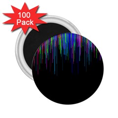 Rain Color Paint Rainbow 2 25  Magnets (100 Pack) 