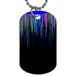 Rain Color Paint Rainbow Dog Tag (One Side) Front