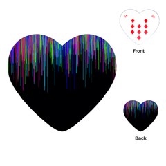 Rain Color Paint Rainbow Playing Cards (heart)  by Mariart