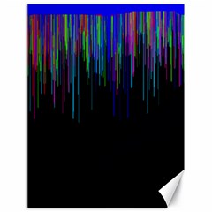 Rain Color Paint Rainbow Canvas 18  X 24   by Mariart