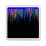 Rain Color Paint Rainbow Memory Card Reader (Square)  Front