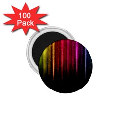 Rain Color Rainbow Line Light Green Red Blue Gold 1 75  Magnets (100 Pack)  by Mariart