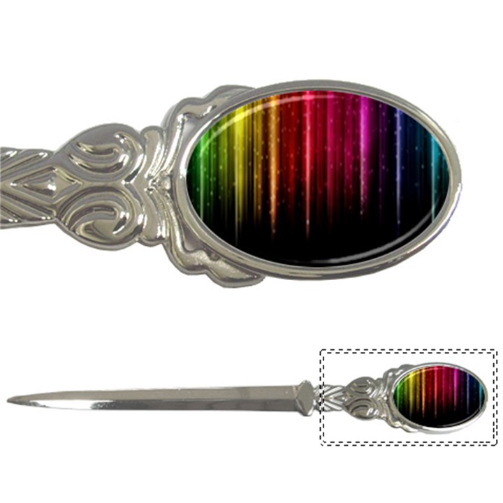 Rain Color Rainbow Line Light Green Red Blue Gold Letter Openers