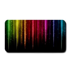 Rain Color Rainbow Line Light Green Red Blue Gold Medium Bar Mats