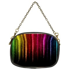 Rain Color Rainbow Line Light Green Red Blue Gold Chain Purses (one Side)  by Mariart