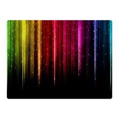 Rain Color Rainbow Line Light Green Red Blue Gold Double Sided Flano Blanket (mini)  by Mariart