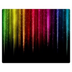 Rain Color Rainbow Line Light Green Red Blue Gold Double Sided Flano Blanket (medium)  by Mariart