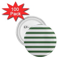 Plaid Line Green Line Horizontal 1 75  Buttons (100 Pack)  by Mariart