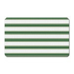 Plaid Line Green Line Horizontal Magnet (Rectangular) Front