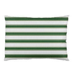 Plaid Line Green Line Horizontal Pillow Case by Mariart