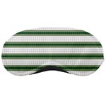 Plaid Line Green Line Horizontal Sleeping Masks Front