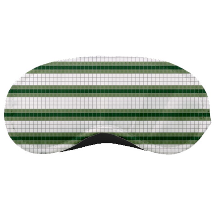 Plaid Line Green Line Horizontal Sleeping Masks