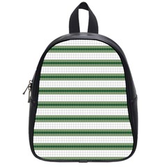 Plaid Line Green Line Horizontal School Bags (small)  by Mariart