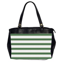 Plaid Line Green Line Horizontal Office Handbags (2 Sides)  by Mariart