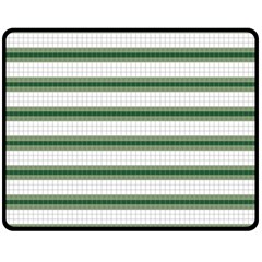 Plaid Line Green Line Horizontal Fleece Blanket (medium)  by Mariart