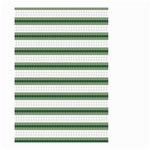 Plaid Line Green Line Horizontal Small Garden Flag (Two Sides) Back