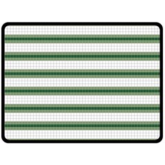 Plaid Line Green Line Horizontal Double Sided Fleece Blanket (large)  by Mariart