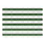 Plaid Line Green Line Horizontal Double Sided Flano Blanket (Mini)  35 x27  Blanket Front