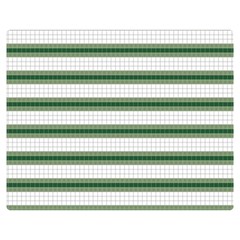 Plaid Line Green Line Horizontal Double Sided Flano Blanket (medium)  by Mariart