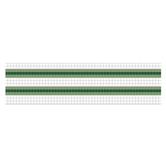 Plaid Line Green Line Horizontal Satin Scarf (oblong) by Mariart