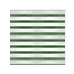 Plaid Line Green Line Horizontal Small Satin Scarf (square) by Mariart