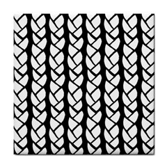 Ropes White Black Line Tile Coasters by Mariart