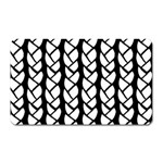 Ropes White Black Line Magnet (Rectangular) Front