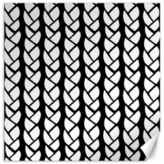 Ropes White Black Line Canvas 20  X 20  