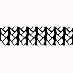 Ropes White Black Line Large Bar Mats by Mariart