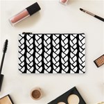 Ropes White Black Line Cosmetic Bag (Small)  Front