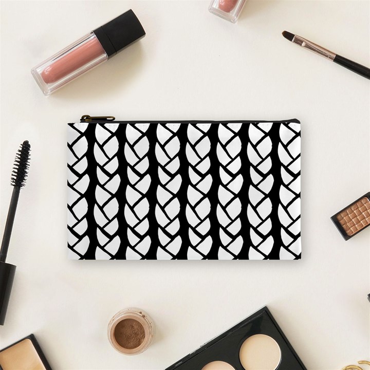 Ropes White Black Line Cosmetic Bag (Small) 