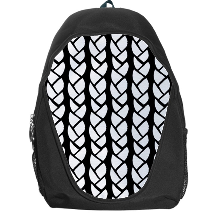 Ropes White Black Line Backpack Bag