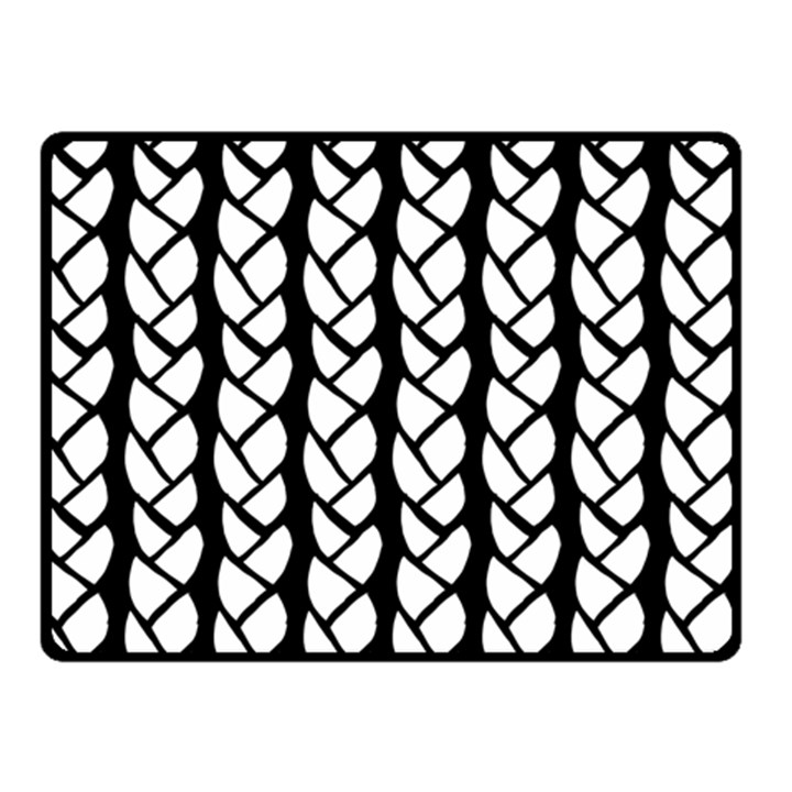 Ropes White Black Line Double Sided Fleece Blanket (Small) 