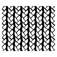 Ropes White Black Line Double Sided Flano Blanket (small)  by Mariart