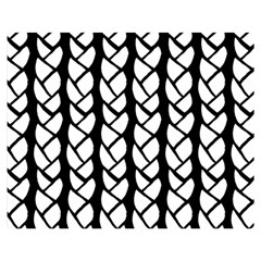 Ropes White Black Line Double Sided Flano Blanket (medium)  by Mariart