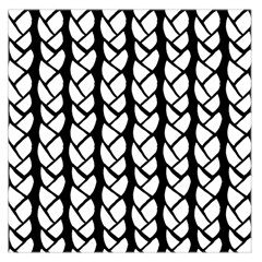 Ropes White Black Line Large Satin Scarf (square) by Mariart