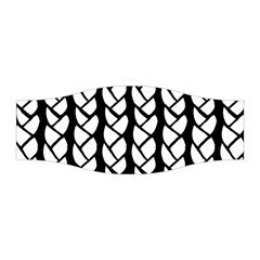 Ropes White Black Line Stretchable Headband by Mariart