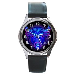 Sign Taurus Zodiac Round Metal Watch