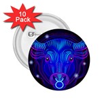 Sign Taurus Zodiac 2.25  Buttons (10 pack)  Front