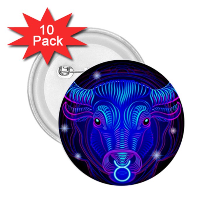 Sign Taurus Zodiac 2.25  Buttons (10 pack) 