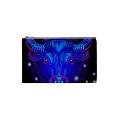 Sign Taurus Zodiac Cosmetic Bag (small)  by Mariart