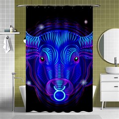 Sign Taurus Zodiac Shower Curtain 48  X 72  (small)  by Mariart