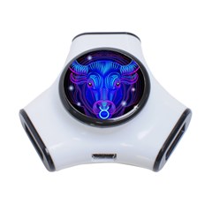 Sign Taurus Zodiac 3-port Usb Hub by Mariart