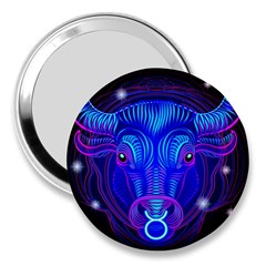 Sign Taurus Zodiac 3  Handbag Mirrors by Mariart