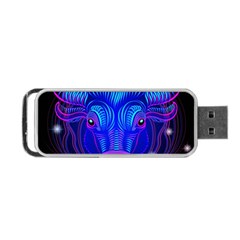 Sign Taurus Zodiac Portable Usb Flash (one Side) by Mariart