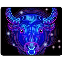 Sign Taurus Zodiac Double Sided Fleece Blanket (medium)  by Mariart